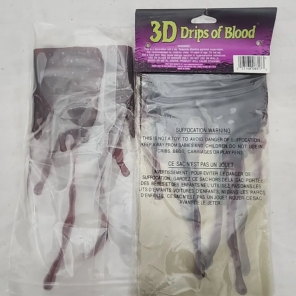 Halloween Scary Decorations Severed Hand, Brain, Lights, Blood, Web Party Props